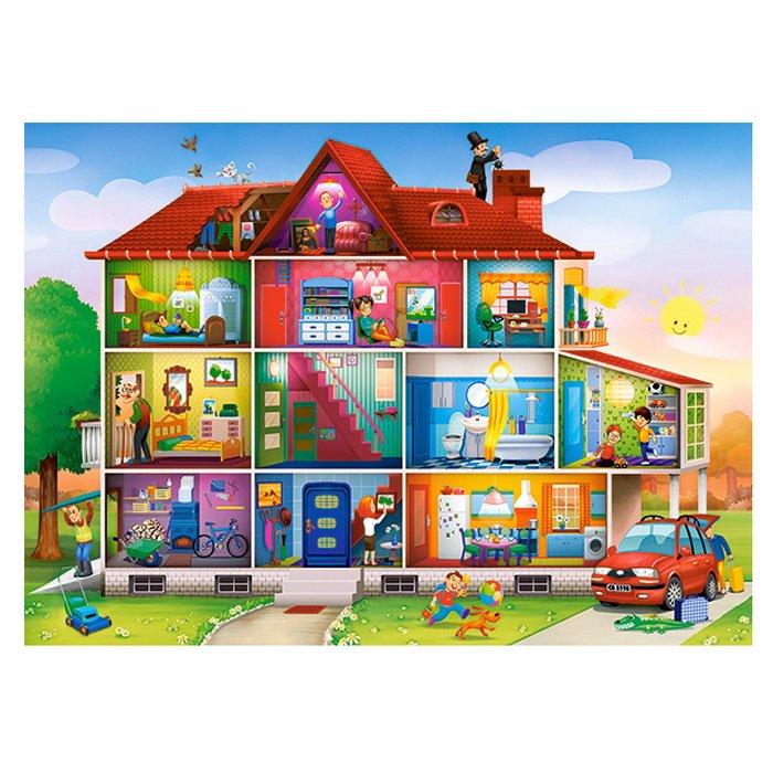 Castorland Puzzle Život v dome, 120 dielikov