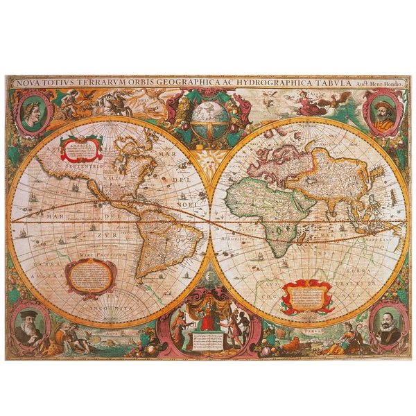Clementoni Puzzle Stará mapa sveta, 1000 dielikov