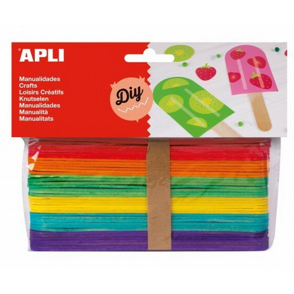APLI Farebné drievka JUMBO, 40 ks