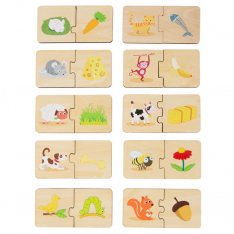 Small Foot Puzzle Čím sa živia