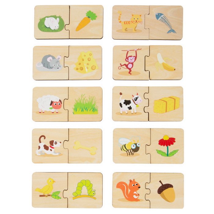 Small Foot Puzzle Čím sa živia