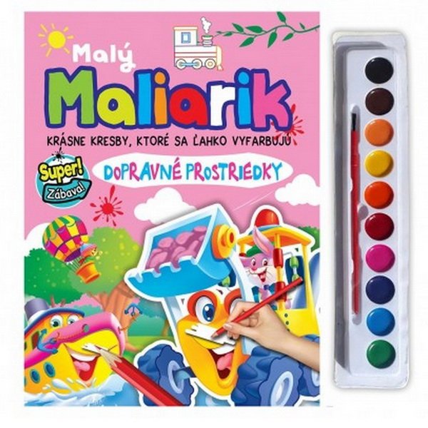 Maľovanka Malý maliarik - dopravné prostriedky, 40 strán
