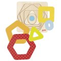 Goki Puzzle viacvrstvové Tvary, 5 dielikov