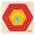 Goki Puzzle viacvrstvové Tvary, 5 dielikov