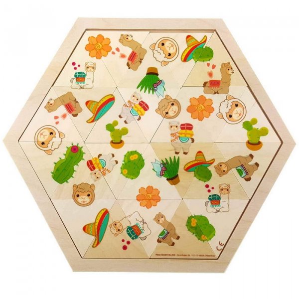 Hess Mozaikové puzzle Lama, 24 dielikov