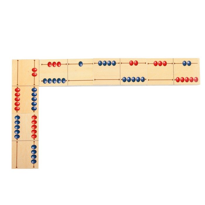 Školské domino Počítame do desať, 36 kariet