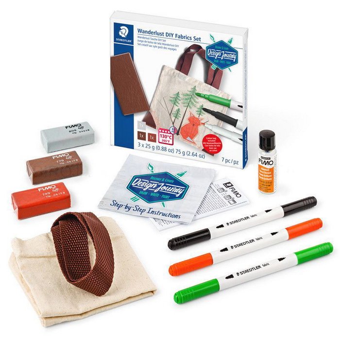 Staedtler Sada na ozdobenie plátenej tašky Wanderlust