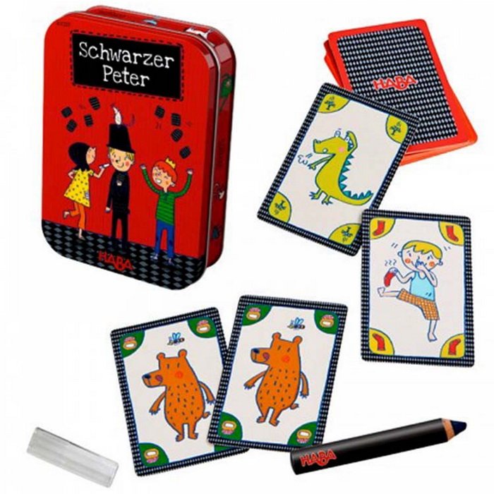 HABA Čierny Peter - mini hra v plechovej krabičke