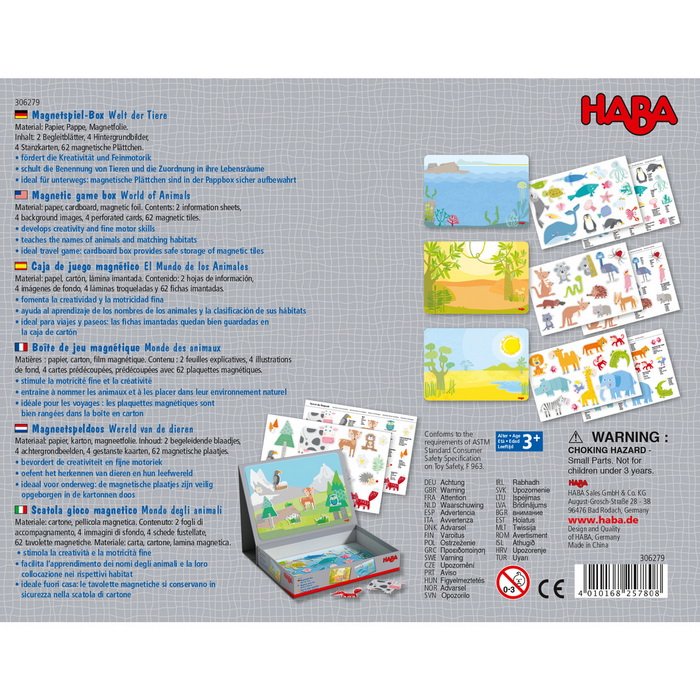HABA Magnetická skladačka Svet zvierat