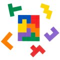Logická skladačka Pentomino, 60 ks