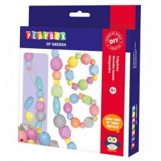 Playbox Náramky z drevených korálok - Pastel