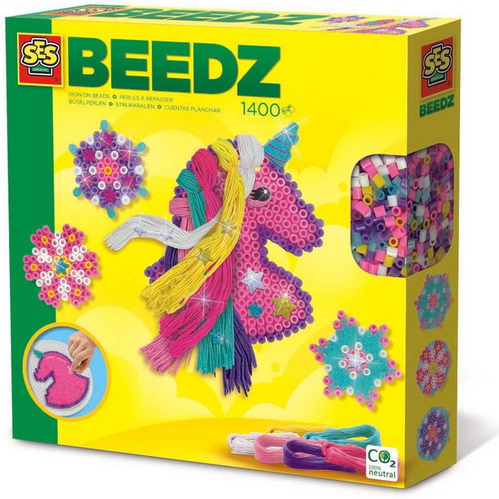 Ses Creative Zažehľovacie korálky Ružový jednorožec, 1400 ks