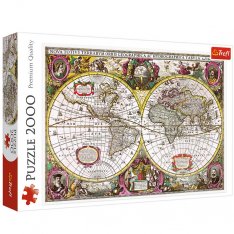 Trefl Puzzle Mapa sveta z roku 1630, 2000 dielikov