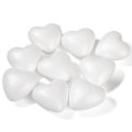 Creatoys Polystyrénové srdcia 4 cm, 9 ks