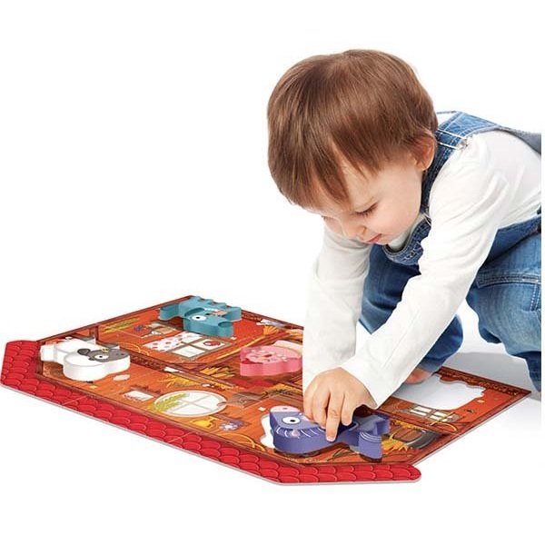 Headu Montessori Moje prvé puzzle Farma, 6 dielikov
