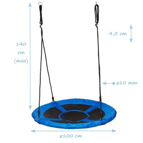 Hojdačka Bocianie hniezdo nest swing, 100 cm
