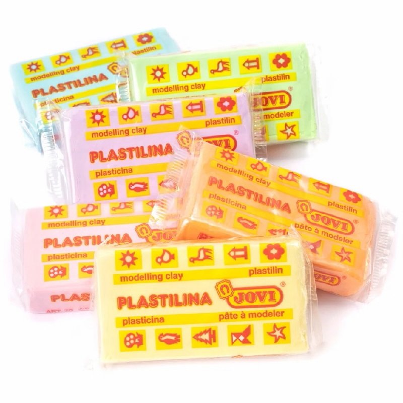 Školská sada Jovi Plastelína pastelová 30 x 50g, 6 farieb