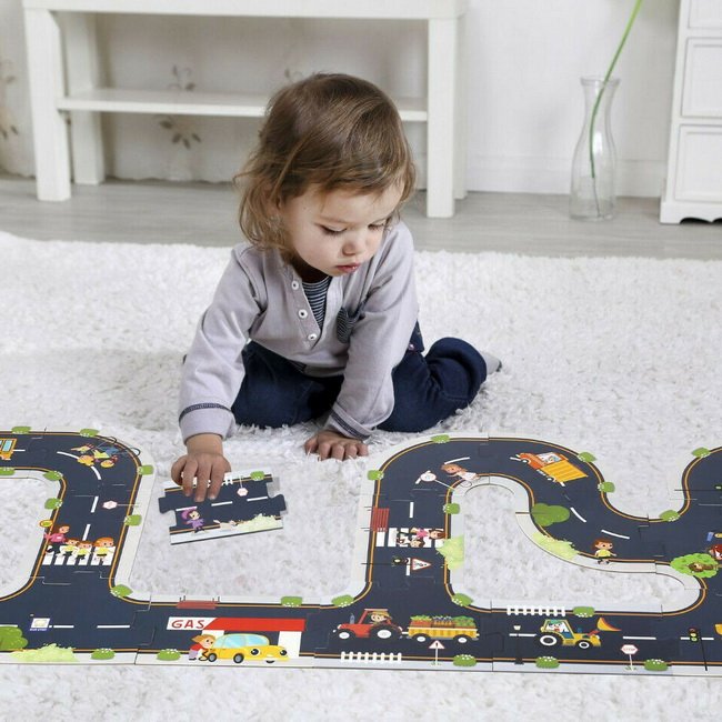 Tooky Toy Puzzle Cesta v meste, 21 dielikov