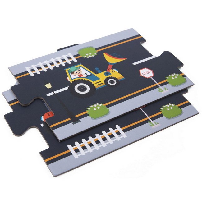 Tooky Toy Puzzle Cesta v meste, 21 dielikov