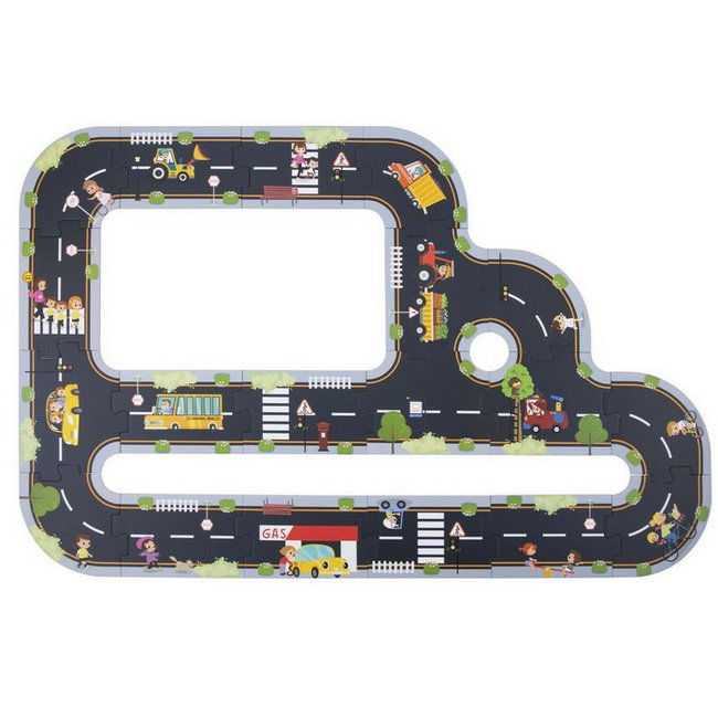 Tooky Toy Puzzle Cesta v meste, 21 dielikov