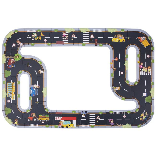 Tooky Toy Puzzle Cesta v meste, 21 dielikov
