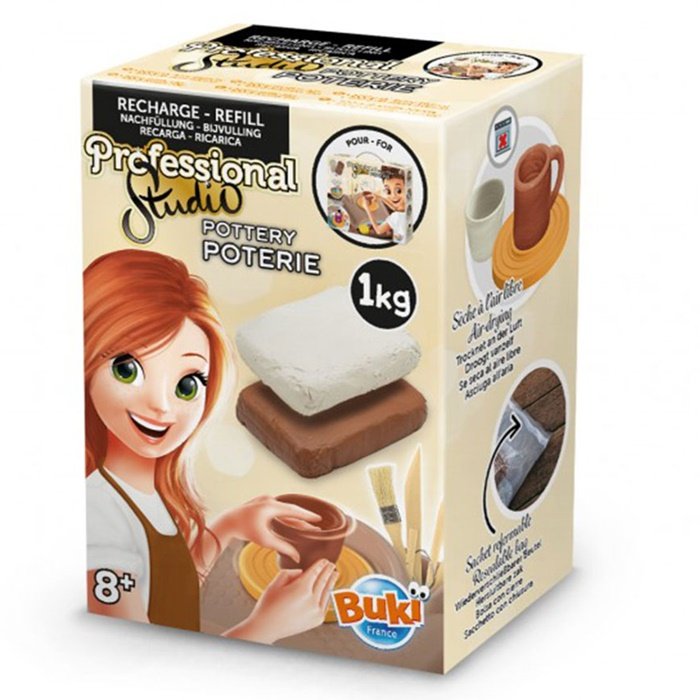 Buki Hrnčiarska hlina, náhradné balenie 1 kg