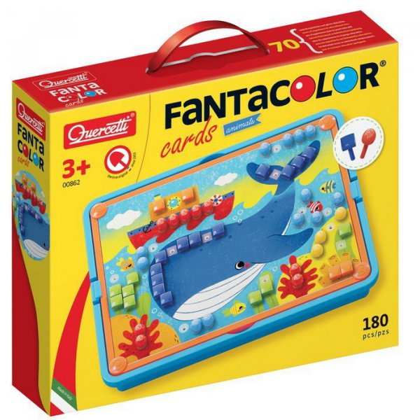 Quercetti Mozaika FantaColor s kartami Zvieratá