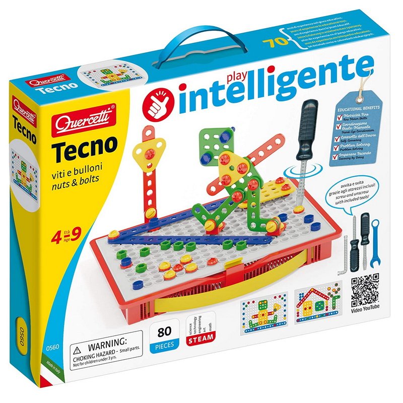 Quercetti Tecno, 80 dielikov