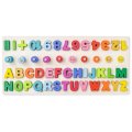 Woody Didaktické vkladacie puzzle s písmenami a číslicami
