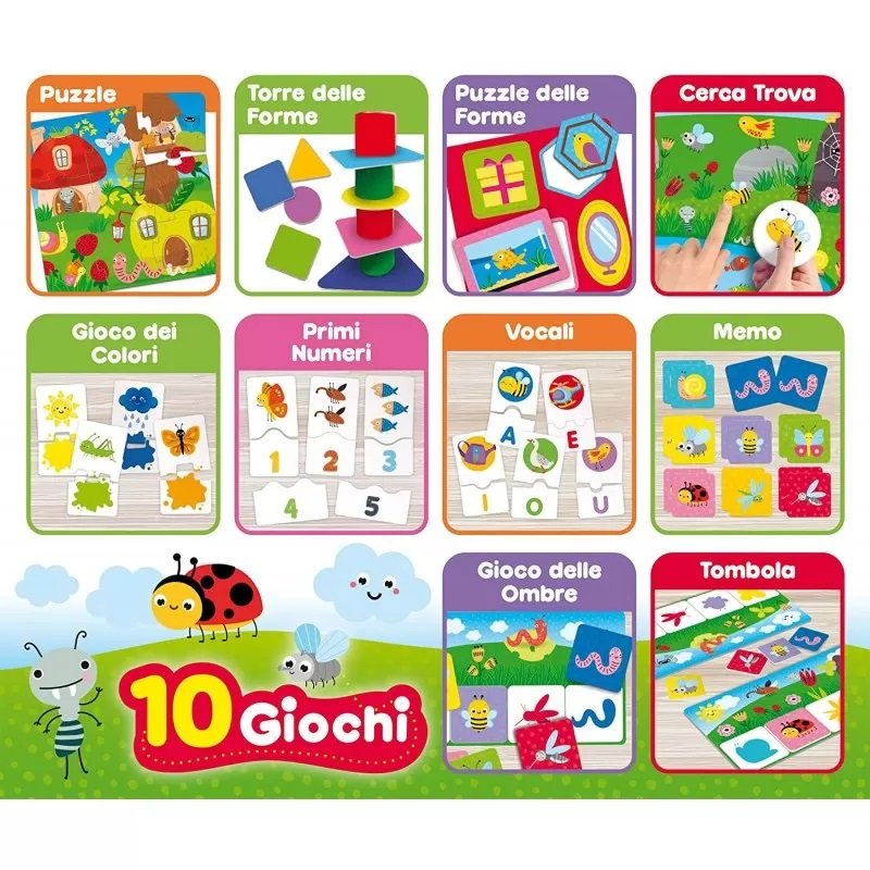 Lisciani Carotina Súbor edukačných hier 10v1