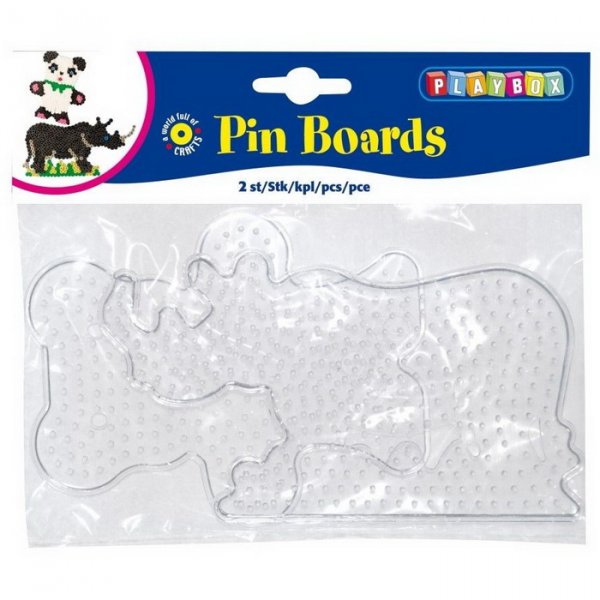 Playbox Sada podložiek - Medveď, nosorožec, 2 ks