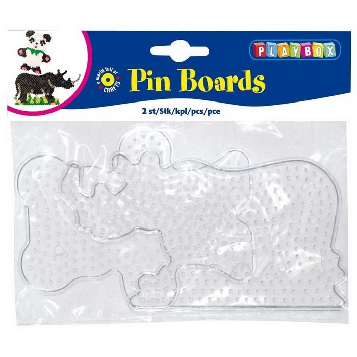 Playbox Sada podložiek - Medveď, nosorožec, 2 ks