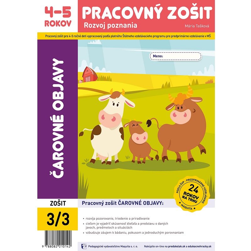 Čarovné objavy - pracovný zošit pre 4-5 ročných (2023, 25. edícia)