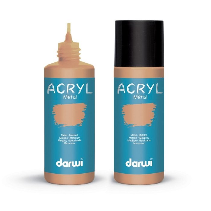 Darwi metalická akrylová farba 80ml