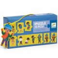 Djeco Postupové puzzle Obliekam sa, 10 ks