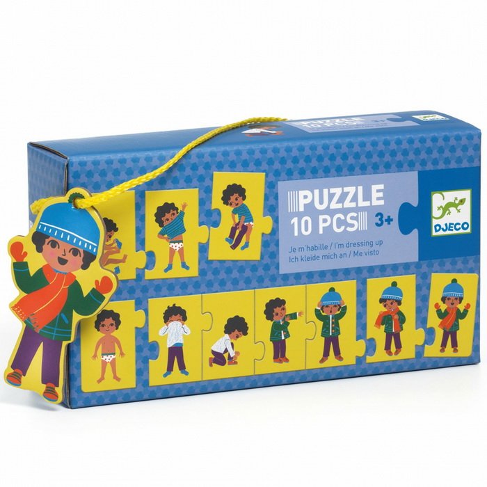 Djeco Postupové puzzle Obliekam sa, 10 ks