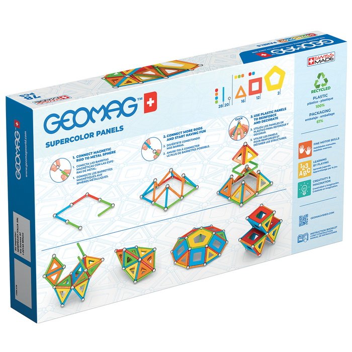 Geomag Supercolor Panels recycled 78