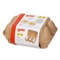 Goki Drevené vajíčka v boxe, 6 ks