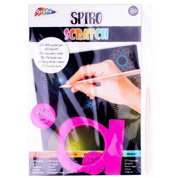 Grafix Spirograf a vyškrabávanie 2v1