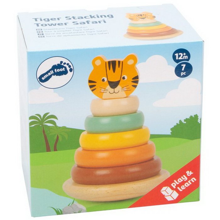 Small Foot Dvenená pyramída Tiger