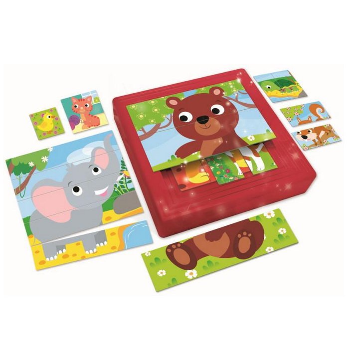 Lisciani Carotina Baby 8 progresívne puzzle - Zvieratká