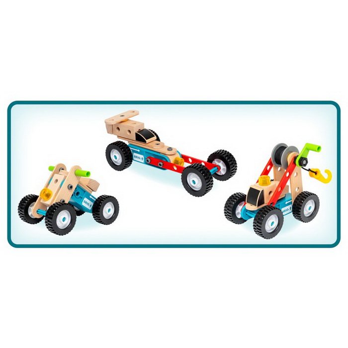 BRIO Builder - Postav si autíčko na naťahovanie, 67 dielikov