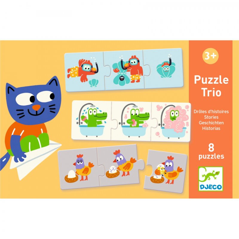 Djeco Puzzle trio: Príbehy