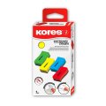 Kores magnetická stierka na tabule rôzne farby, 11 cm