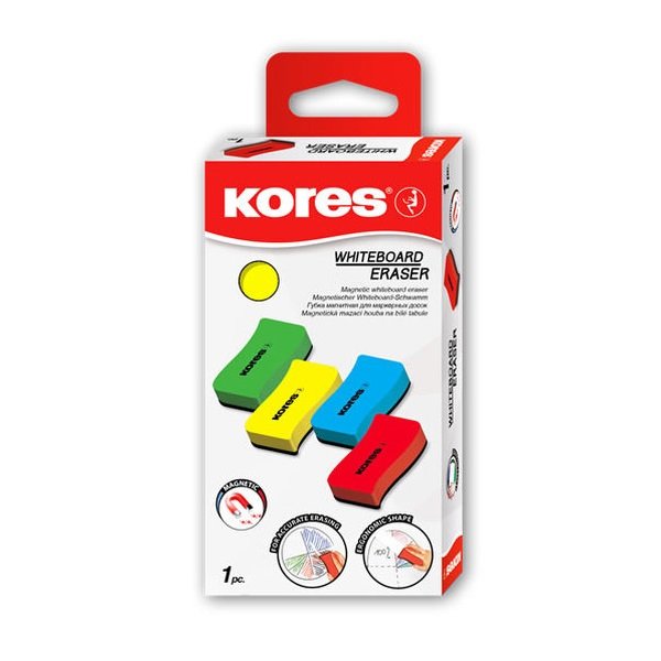 Kores magnetická stierka na tabule rôzne farby, 11 cm
