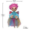 Maňuška klasická Víla Lili dúhová, 34 cm