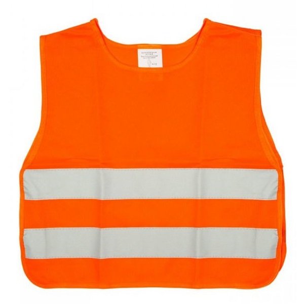 Reflexná vesta cez hlavu pre deti, oranžová