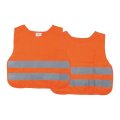 Reflexná vesta cez hlavu sada pre 10 deti, oranžová