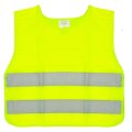 Reflexná vesta cez hlavu sada pre 10 deti, zelenožltá