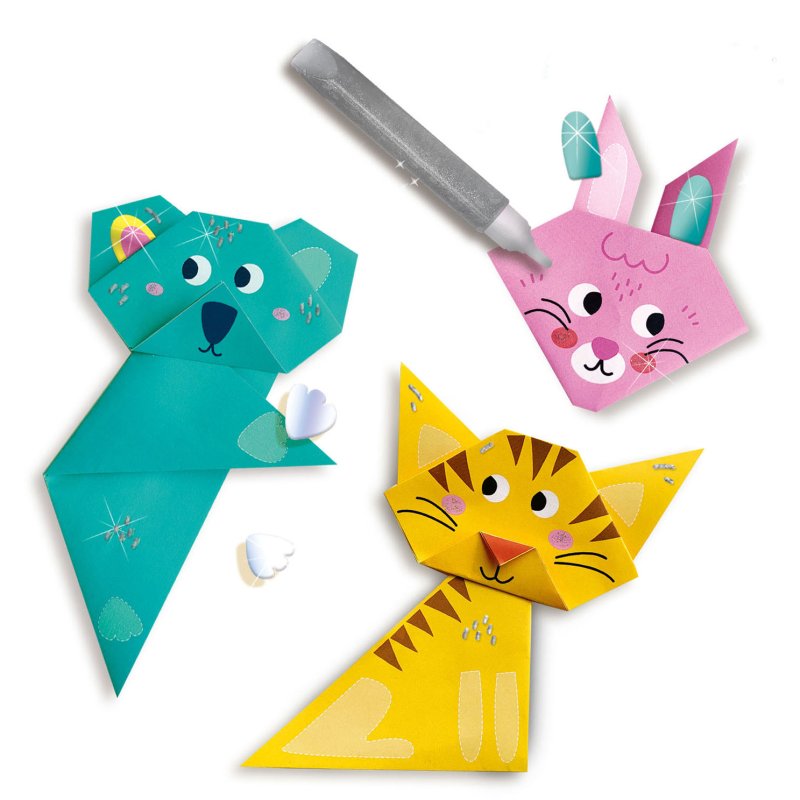 SES Creative Origami s trblietkami a pierkami 12v1